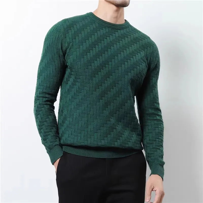 Men's Classic Crewneck Sweater-Clothes Code