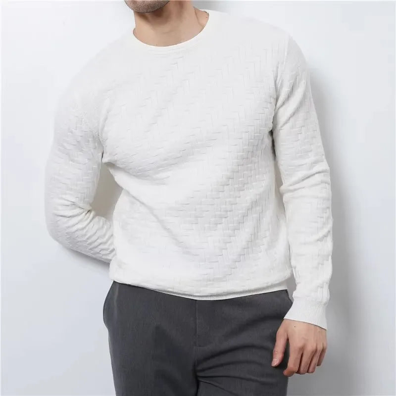 Men's Classic Crewneck Sweater-Clothes Code