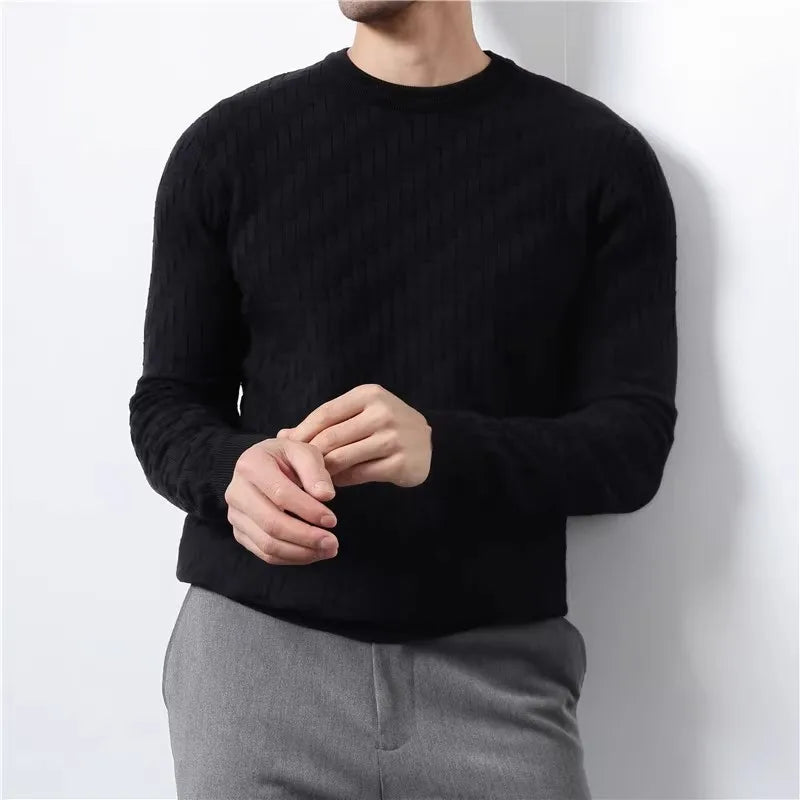 Men's Classic Crewneck Sweater-Clothes Code