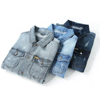 Men's Classic Denim Jacket-Clothes Code