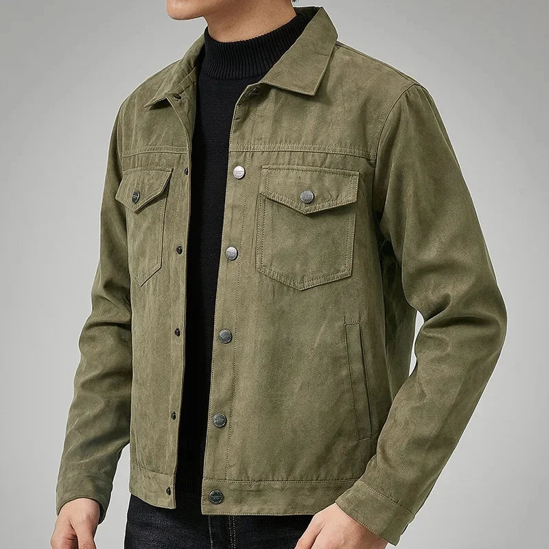 Men's Suede Jacket-Clothes Code
