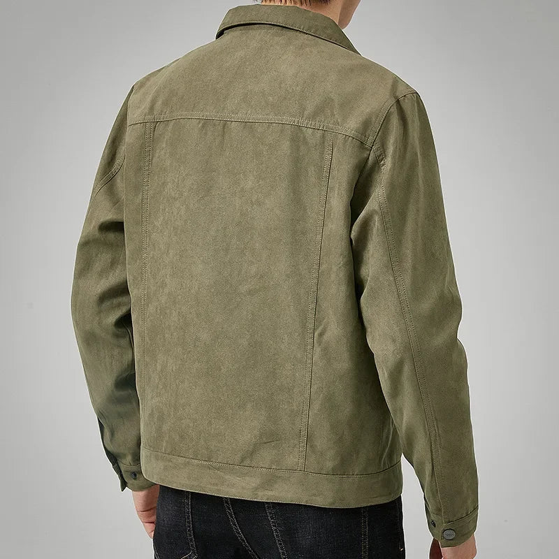 Men's Suede Jacket-Clothes Code